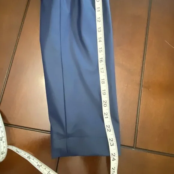 Talbots Womens Size M Rain Jacket Detachable Hood  Navy Lined White Stripe - Picture 11 of 12